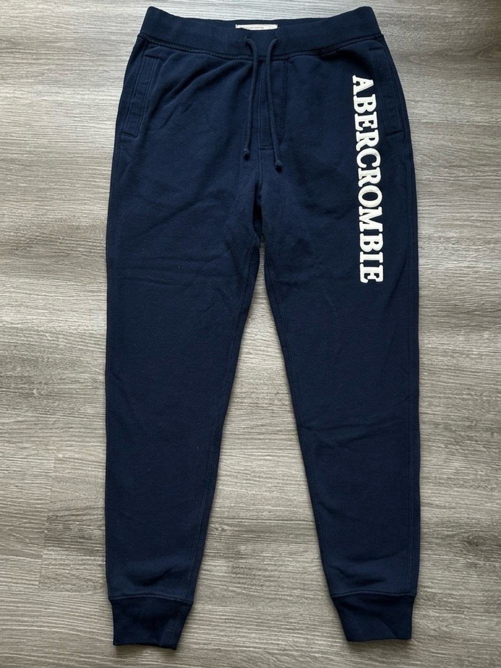 Y2K style Abercrombie & Fitch Sweatpants Spellout Stitched Lettering SZ S